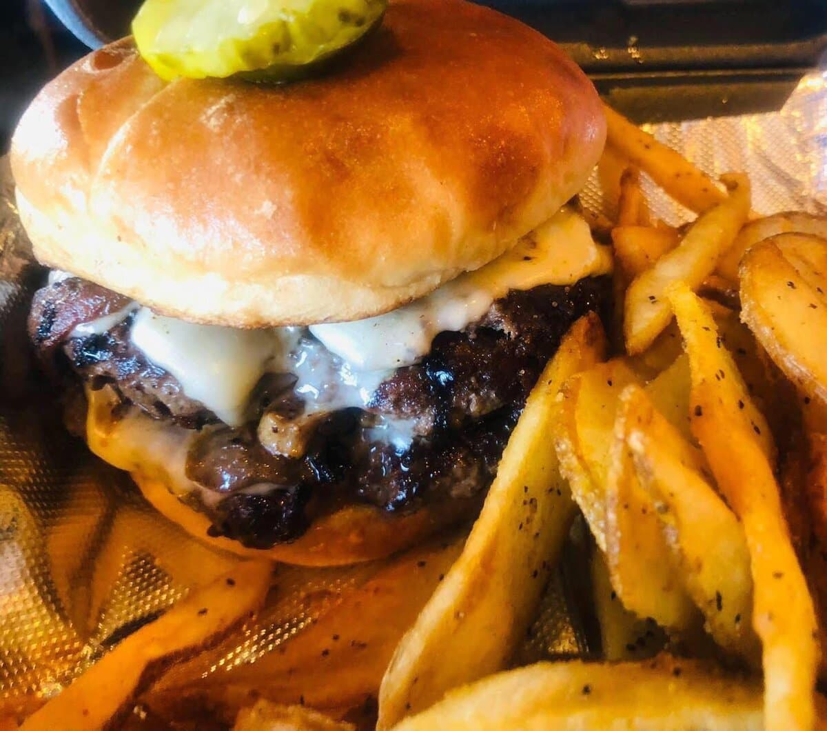 The Ultimate Cheeseburger at The Gobbler Grub and Pub